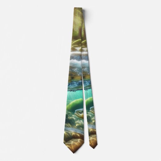 Bachforellen-Socken Krawatte (Vorderseite)