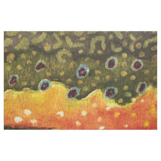 Bachforellen Stoff (Yard (91,4 cm))