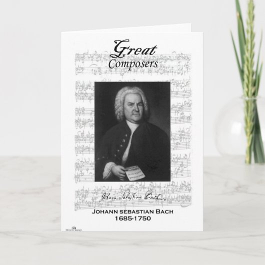 BachGreetings Card Karte (Vorderseite)