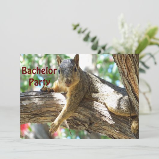 Bachlor Party_ Einladung (Stehend Vorderseite)