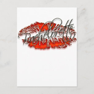 Bachlorette und ihre Party-Crew Einladungspostkarte