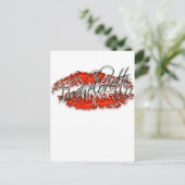 Bachlorette und ihre Party-Crew Einladungspostkarte (Stehend Vorderseite)