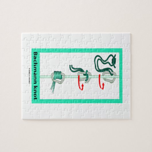 Bachmann (Bachman) Knot Friction Hitch Puzzle (Horizontal)