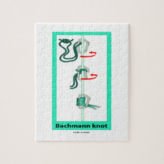 Bachmann (Bachman) Knot Friction Hitch Puzzle (Vertikal)