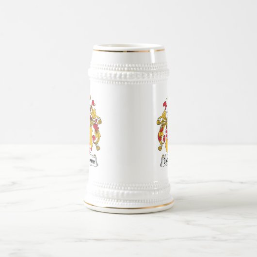 Bachmann Familienwappen Bierglas (Mittel)