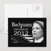 Bachmann für Präsident Postkarte (Vorne/Hinten)