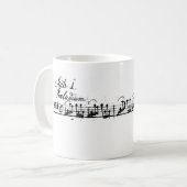Bach's Cello Suite Kaffeetasse (Vorderseite Links)