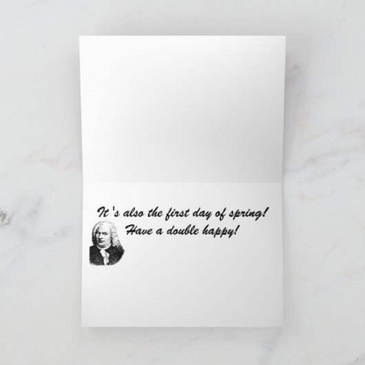 Bachs Geburtstag Karte (Innenseite)