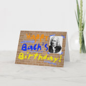 Bachs Geburtstag Karte (Vorderseite)
