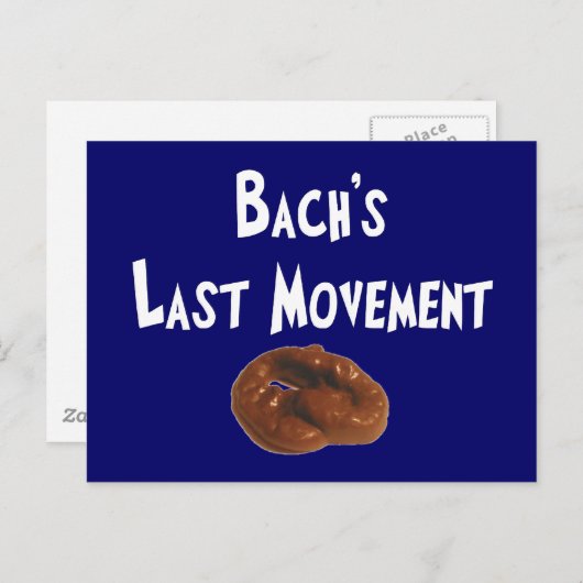 Bachs letzte Bewegung Unglaublich witzig Geschenke Postkarte (Vorne/Hinten)