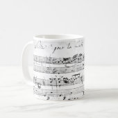 Bach's Lute Suite Kaffeetasse (Vorderseite Links)