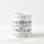 Bach's Lute Suite Kaffeetasse (Mittel)