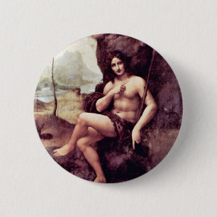 Bachus von Leonardo Da Vinci (Beste Qualität) Button