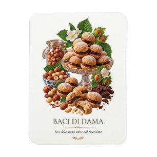 Baci di Dama – Vintage italienisches Dessert Magnet
