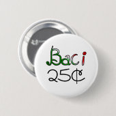 Baci (Küsse) 25 Cents Button (Vorne & Hinten)