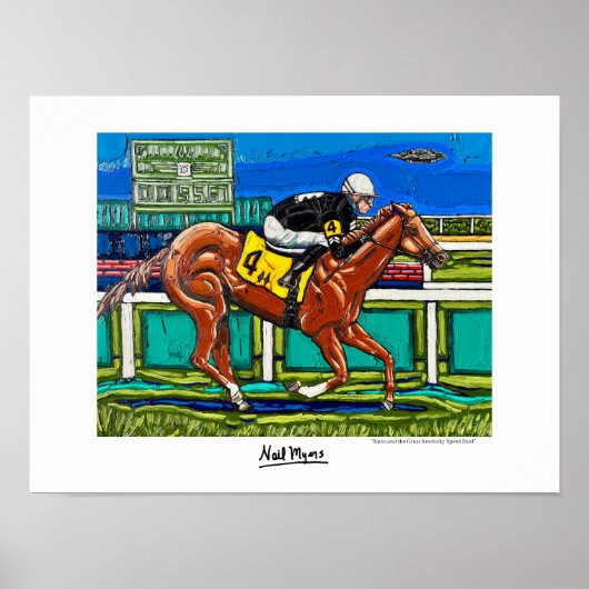 "Bacio und das große Kentucky-Speed-Duell"-Poster Poster (Vorne)