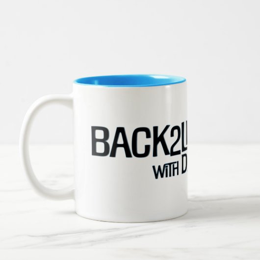 Back2Levittown-Tasse Zweifarbige Tasse (Links)