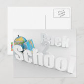 Back 2 School Postcard Postkarte (Vorne/Hinten)