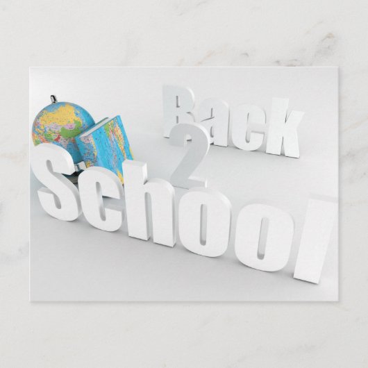 Back 2 School Postcard Postkarte (Vorderseite)