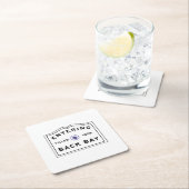 Back Bay Boston Rechteckiger Pappuntersetzer (Vor Ort)