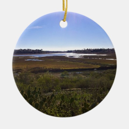 Back Bay, Newport Beach, Kalifornien Keramik Ornament (Vorne)