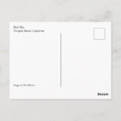 Back Bay, Newport Beach, Kalifornien Postkarte (Rückseite)