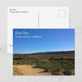 Back Bay, Newport Beach, Kalifornien Postkarte (Vorne/Hinten)