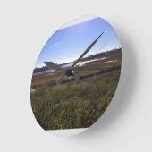 Back Bay, Newport Beach, Kalifornien Runde Wanduhr (Winkel)