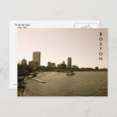 Back Bay Skyline Postkarte (Vorne/Hinten)