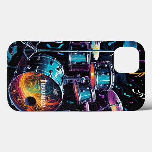 Back Beat Drum Set Case-Mate iPhone Hülle (Rückseite (Horizontal))