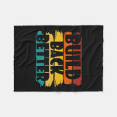 Back Better America Our Country - Bidden Harris 20 Fleecedecke (Vorderseite (Horizontal))