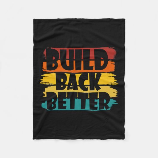 Back Better America Our Country - Bidden Harris 20 Fleecedecke (Vorderseite)