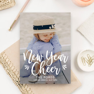 Back Color New Year Card Feiertagskarte