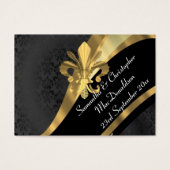 Back Damask, goldene Gastgeschenk Hochzeit danke (Vorderseite)