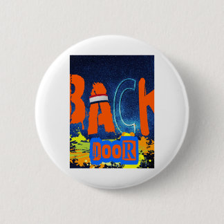 „Back Door Chemistry“-Design-Chiffon-Oberteil Button