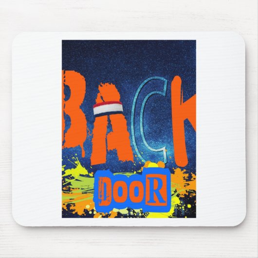 „Back Door Chemistry“-Design-Chiffon-Oberteil Mousepad (Vorne)