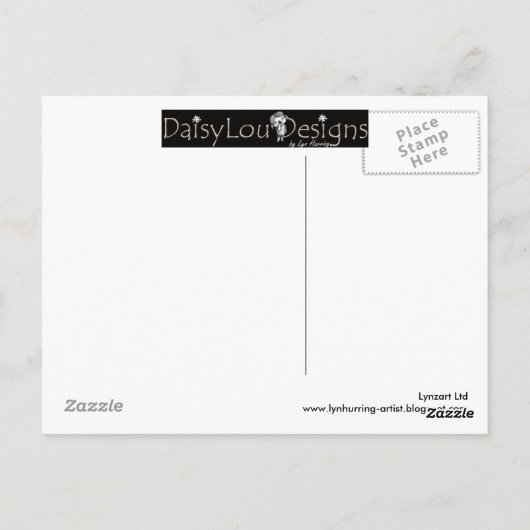 Back End of the Bunch Postcard, by Lyn Hurring Postkarte (Rückseite)