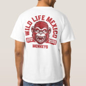 Back & Front -Design: Calakmul Monkeys T-Shirt (Rückseite)
