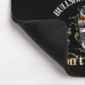 Back I'm A Btch Beautiful Intelligent Skeleton Mes Mousepad (Ecke)