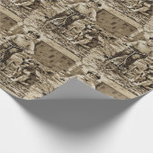 Back In The Day Boy Riding Bike With Dog Geschenkpapier (Ecke)