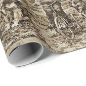 Back In The Day Boy Riding Bike With Dog Geschenkpapier (Rolleneckpunkt)