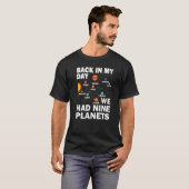 Back In Those Day We Had Nine Planets - Pluto Plan T-Shirt (Vorne ganz)