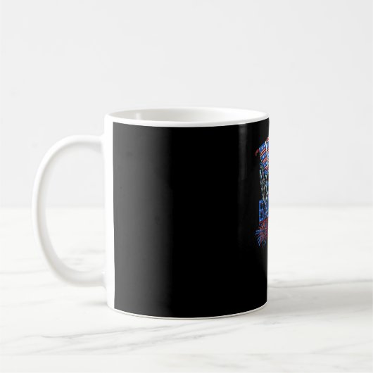 Back It Up Terry American Flag Independence Day 4t Kaffeetasse (Links)