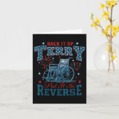 Back It Up Terry Put It in Reverse Funny 4th Of Ju Karte (Gelbe Blume)