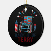Back it up Terry setzen Sie es in umgekehrter Funn Keramik Ornament (Links)