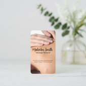 Back Massage | Health Spa Terminkarte (Stehend Vorderseite)