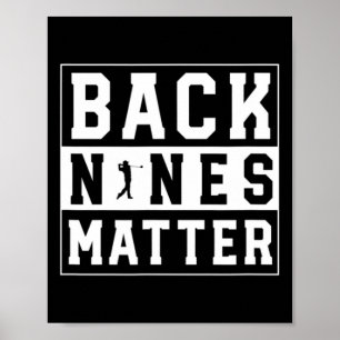 Back Nines Problem Lustiger Golf Poster