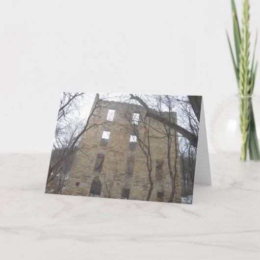 “Back of Oxford Mill Ruins” Christmas Card Karte (Vorderseite)