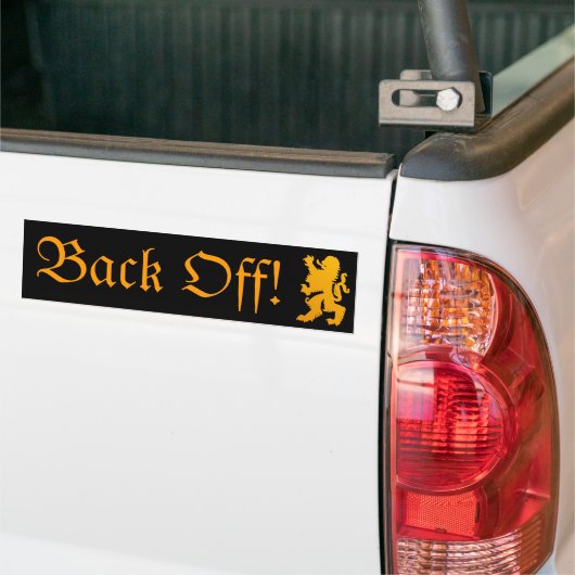 Back Off Autoaufkleber (Auf Lkw)