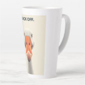 Back Off Goose – Lustiges Konfrontations-Tier Desi Milchtasse (Rechte Ecke)